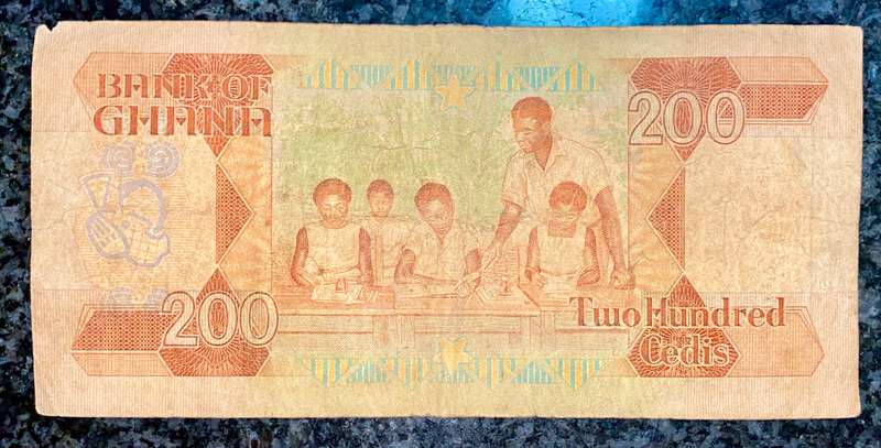 GHANA 200 CEDI 1989