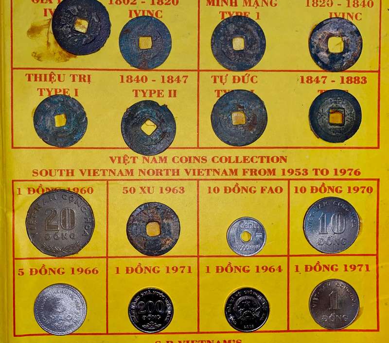 Indochine - Annam Vietnam coin collection 1802-1976 comes in red folder