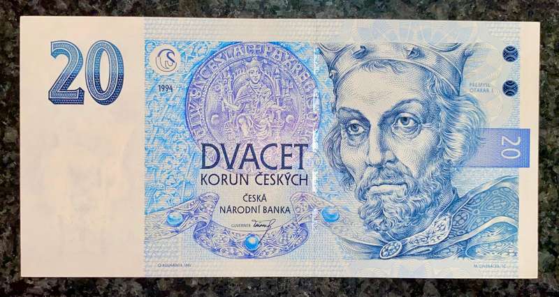 Czechoslovakia 20 Korun 1994 unc