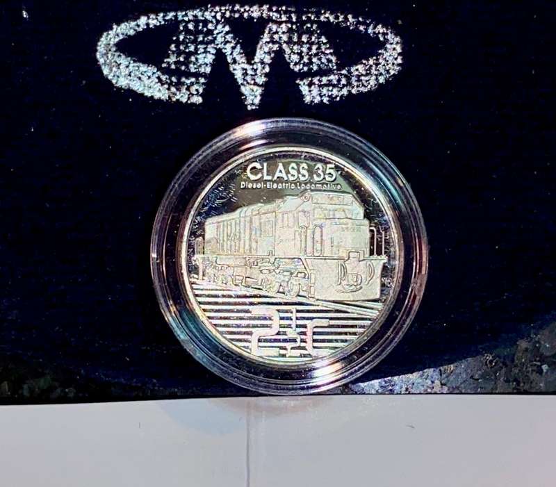 South Africa. silver proof 2 1/2 cent - Trains Of South Africa - in SA Mint pouch & certificate