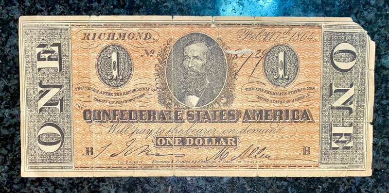 USA 1 dollar 1864 reproduction