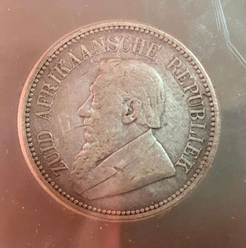 Z.A.R - Trench Art Silver 2 1/2 shillings 1894 graded VF10 SANGS