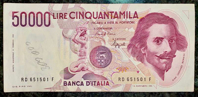 ITALY 50,000 LIRE 1984