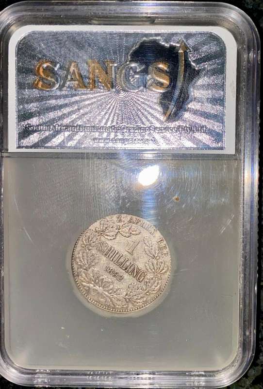 Z.A.R Graded 1892 - 1 shilling XF40 SANGS