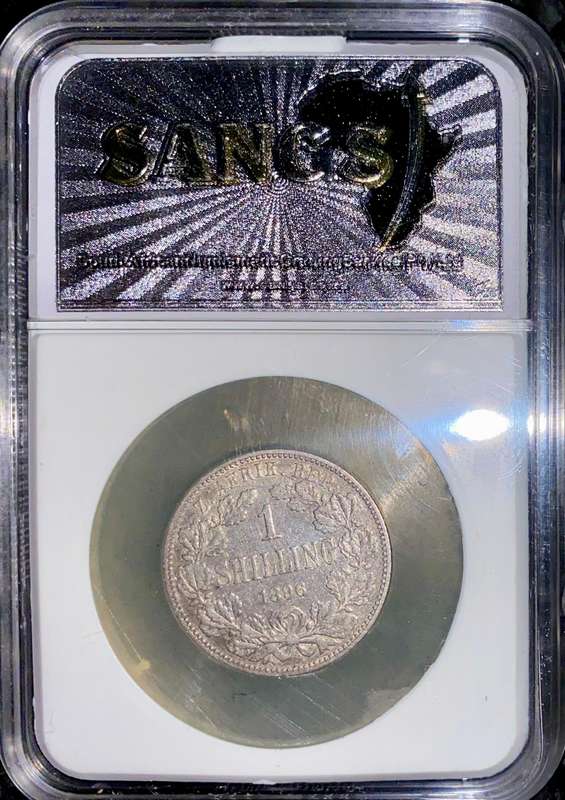 Z.A.R Graded 1896 - 1 shilling XF40 SANGS