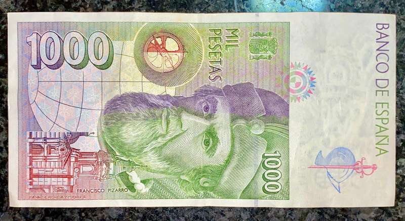 SPAIN 1000 PESETAS 1992