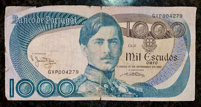 PORTUGAL 1000 ESCUDOS 1982