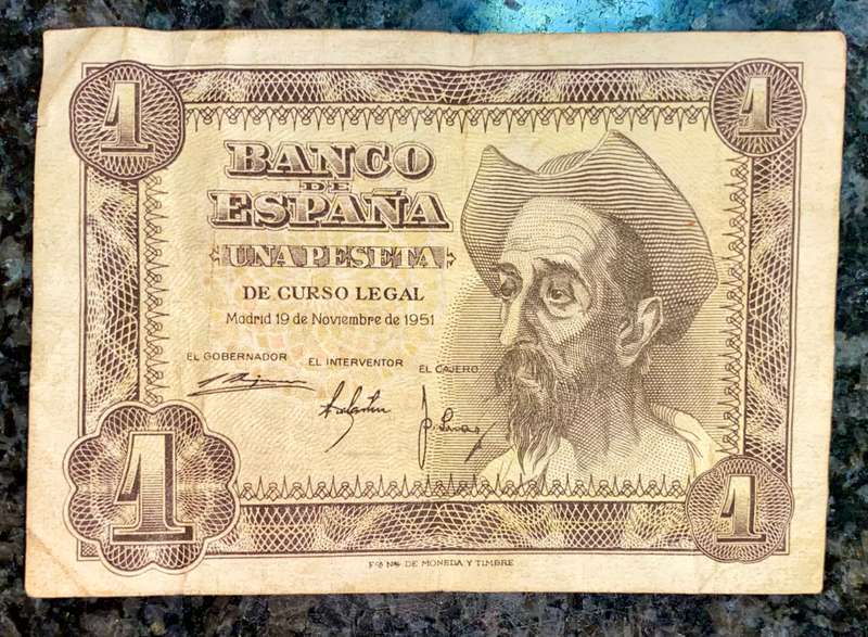 SPAIN 1 PESETAS 1951