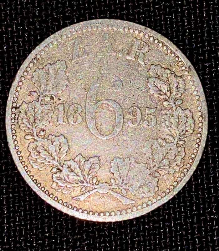 Z.A.R Silver 1895 - 6 pence