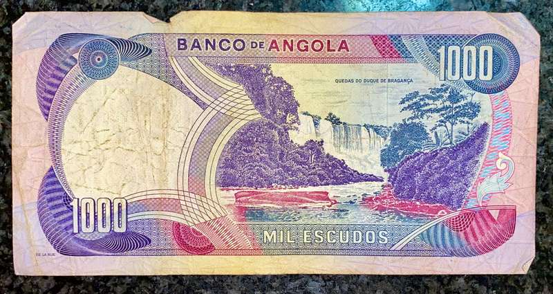 ANGOLA 1000 ESCODOS 1973