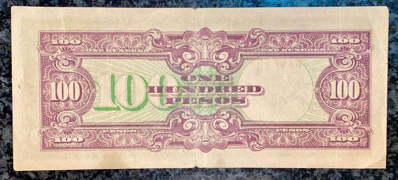 JAPAN/PHILIPPINES 100 PESOS 1942 WW2 - JAP OCCUPATION
