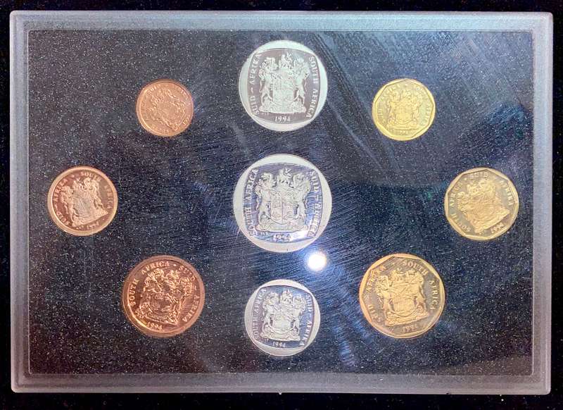 SOUTH AFRICA PROOF SET R5 TO 1 CENT - 1994