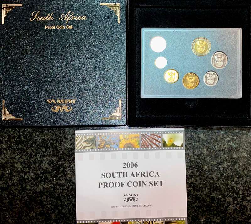 SOUTH AFRICA PROOF SET R5 TO 5 CENT - 2006