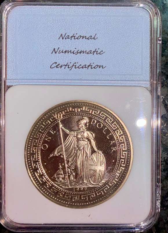 Great Britain Graded Trade Dollar 1999 year of the rabbit - people's rep graded PR69 DCAM - NNC