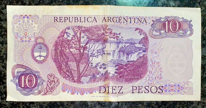 ARGENTINA 10 PESOS ND