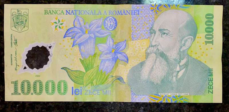 ROMANIA 10,000 LEU 2000
