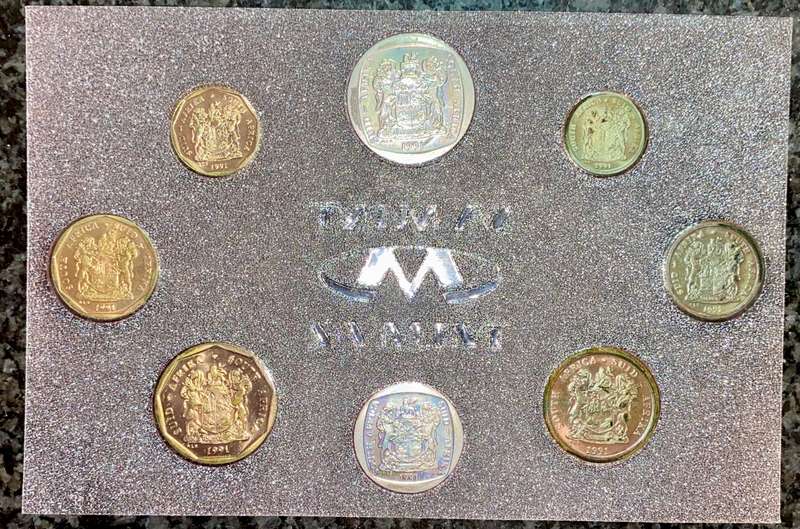 S A MINT UNCIRCULATED SET 1991 -- R2 TO 1 CENT - SEALED FROM SA MINT - 3 AVAILABLE