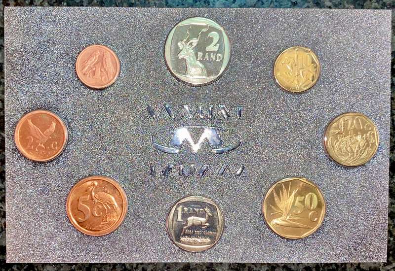 S A MINT UNCIRCULATED SET 1991 -- R2 TO 1 CENT - SEALED FROM SA MINT - 3 AVAILABLE