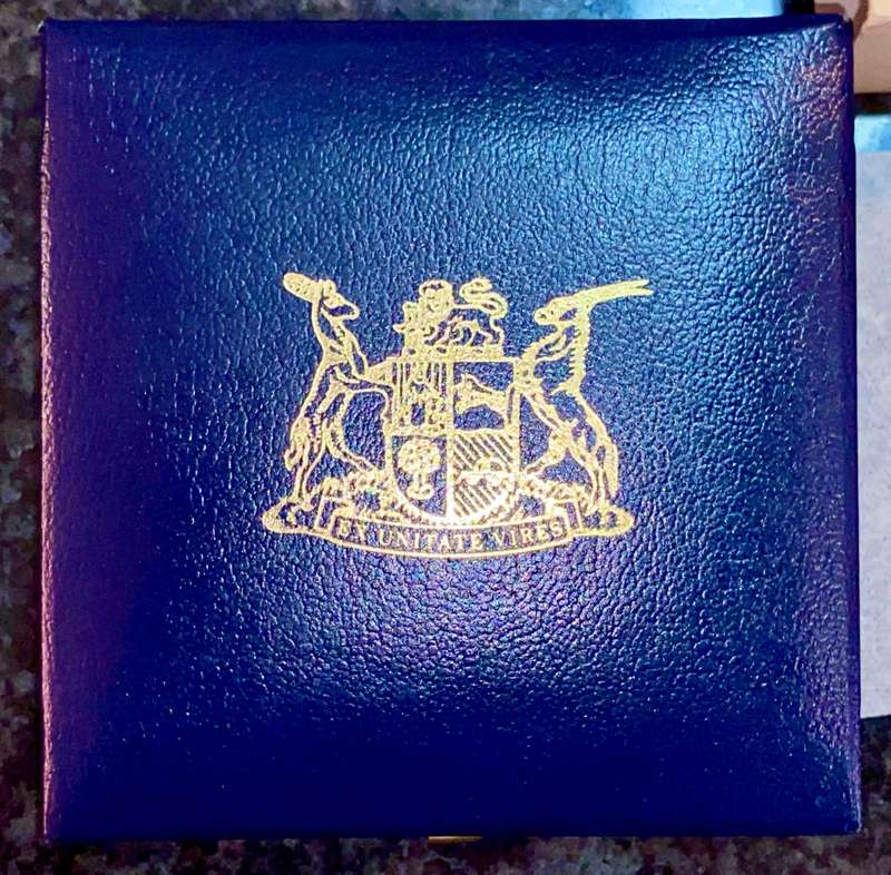 SOUTH AFRICA PROOF SILVER R1 -- 1986 -- YEAR OF THE DISABLED -- AMAZING TONING