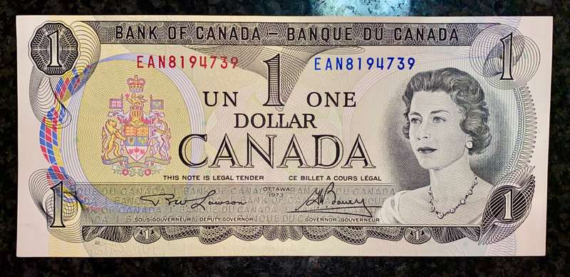CANADA 1 DOLLAR 1973 OTTAWA UNC