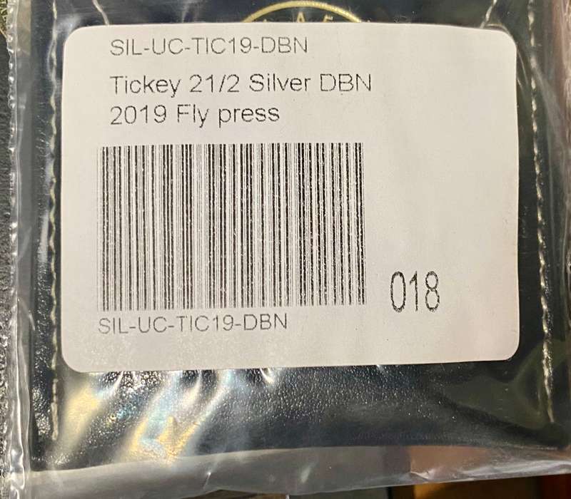 SOUTH AFRICA SILVER 2 1/2 CENT POLYMER PUTTY TICKEY 2019 -400 MINTAGE- DURBAN MINT MARK STILL SEALED