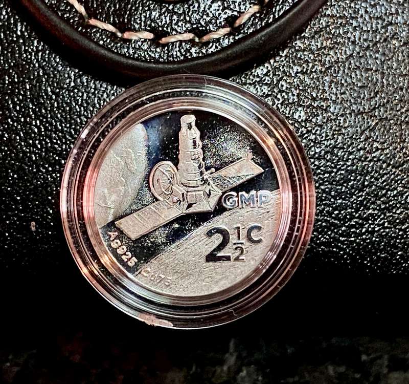 SOUTH AFRICA SILVER 2 1/2 CENT POLYMER PUTTY TICKEY 2019 -400 MINTAGE- DURBAN MINT MARK STILL SEALED