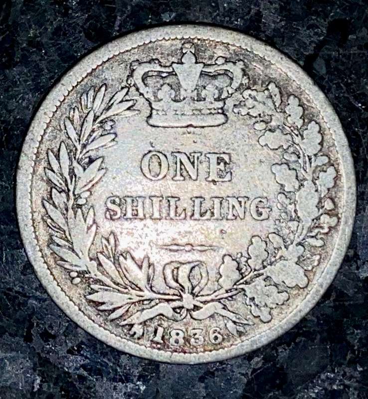 GREAT BRITAIN SILVER 1 SHILLING 1836
