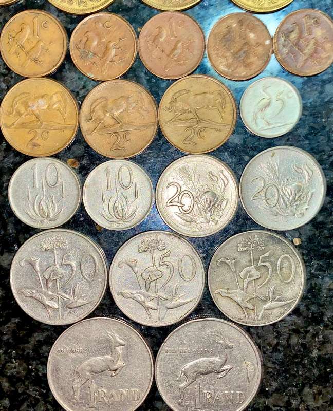 SOUTH AFRICA COIN COLLECTION 1946-1988 (1 BID TAKES ALL)