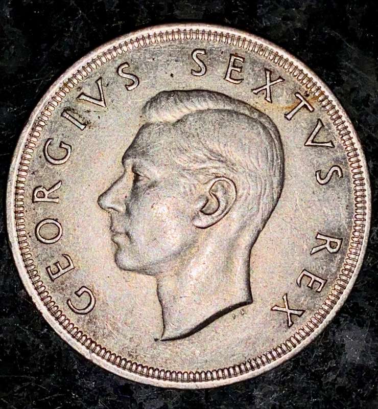 S A UNION SILVER 5 SHILLINGS 1951 GOOD CONDITION SILVER CROWN