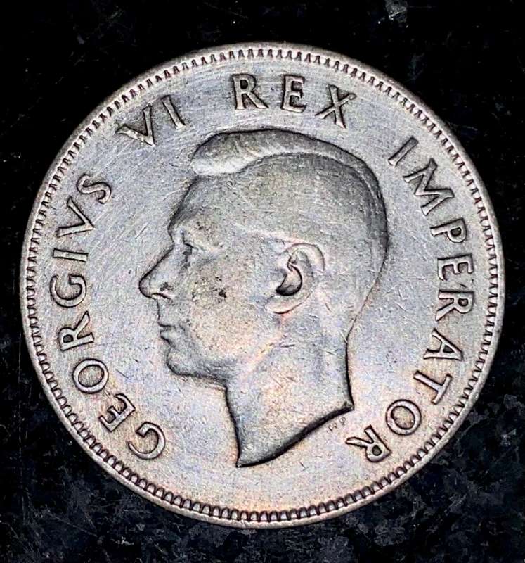 S A UNION SILVER 2 1/2 SHILLINGS 1943