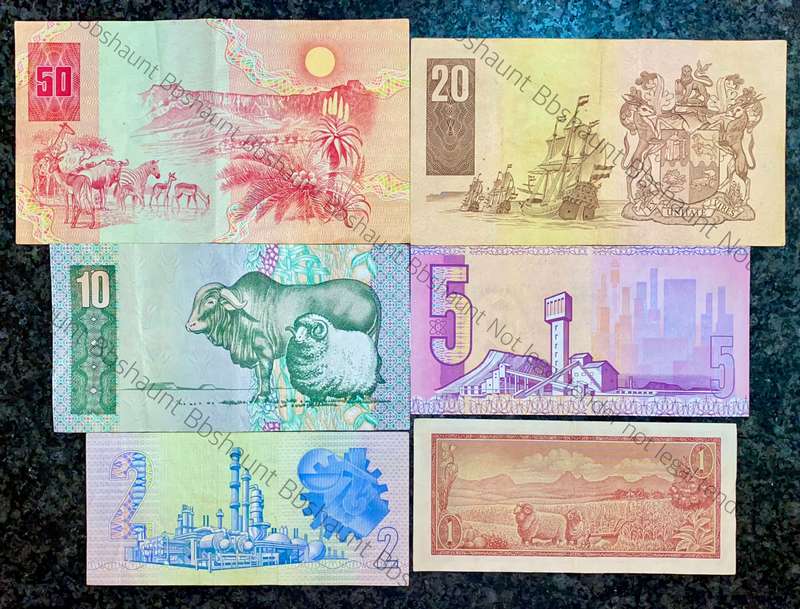 COMPLETE SET OF CL STALS & DECIMALS R50 TO R2AA --1ST ISSUE 1990 [R1 DE JONGH 1975]1 BID TAKES ALL)