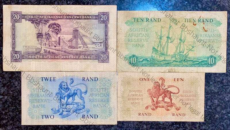 complete set Mh De Kock R20 to R1 -- 4th issue 1961 (1 bid takes all)