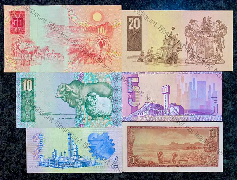 Complete Set GPC De Kock & decimals R50 TO R2 - Good Condition (R1 De Jongh 1967) (1 bid takes all)
