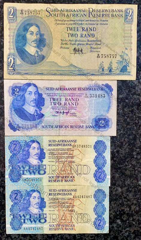 Set Of R2 - MH De Kock - TW De Jongh - De Kock & CL Stals 1961-1990 (1 bid takes all)