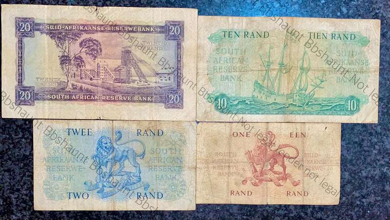 Complete Set Decimals R20 to R1 -- 4th issue 1961 & 1st issue 1962 (1 bid takes all)