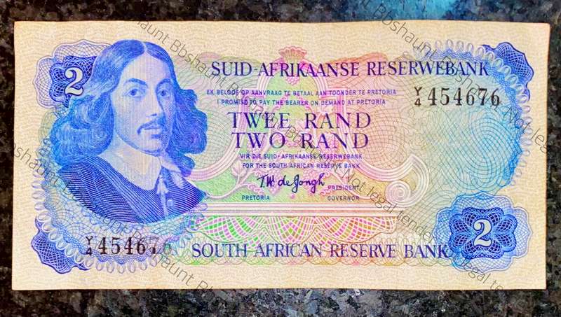 Replacement Note TW De Jongh R2 --Y4-- 3rd issue 1976
