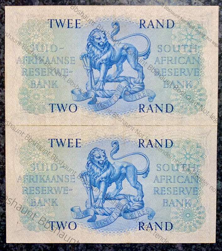 G RISSIK R2 IN SEQUENCE B131 /586310-309 UNC A/E FIRST ISSUE 1962 (1 BID TAKES ALL)