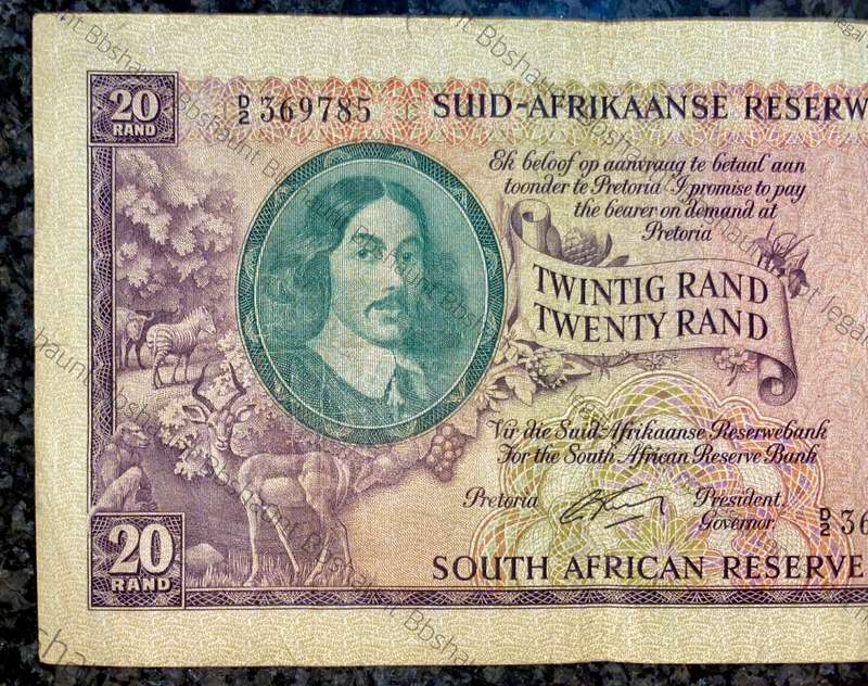 G Rissik. R20 - 1st issue 1962 big note
