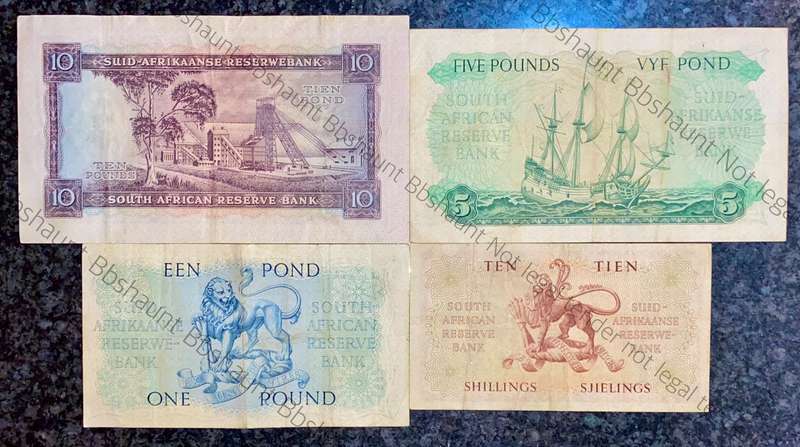 Mh De KocK Set 10 pound to 10 shillings 1953/55 (1 bid takes all)