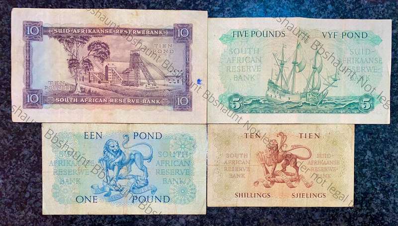Mh De Kock. set 10 pounds to 10 shillings 1952-1959 (1 bid takes all)