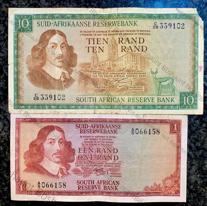 G Rissik. Set R10 & R1 -- 12nd issue 1966 (1 bid takes all)