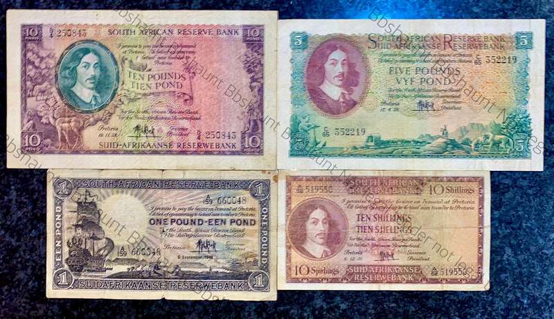 Mh De Kock. set 10 pound to 10 shillings 1946-1958 (1 bid takes all)
