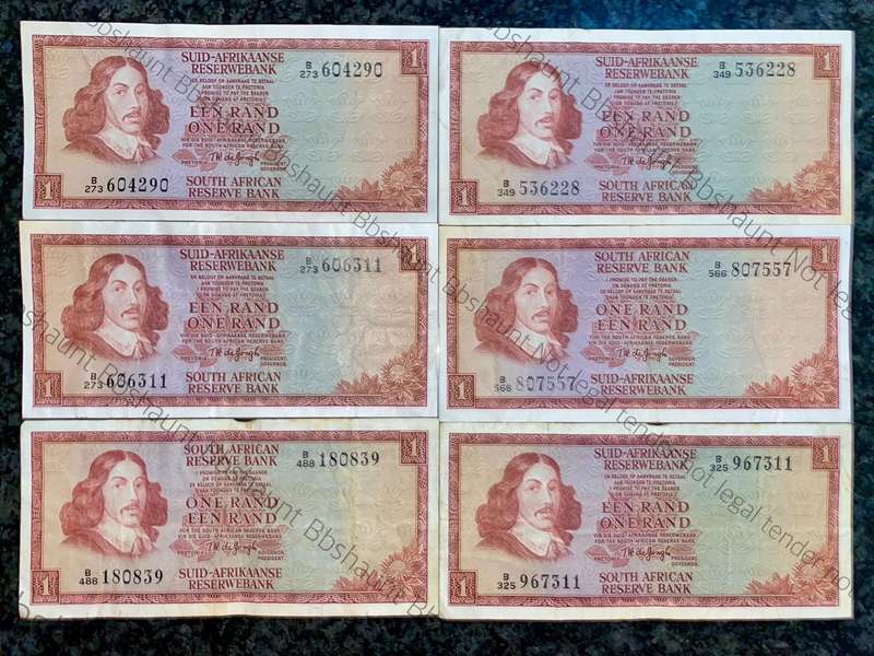Tw De Jongh. R1 B series 1975 (1 bid takes all)