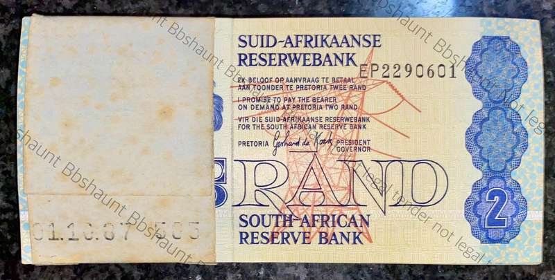 South Africa Full Pack R2 GPC De Kock in sequence EP2290601-700 Stamped 1987-10-01 on bank band