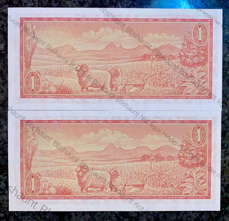 TW De Jongh. R1 in sequence B239 /776084-083 unc 2nd issue 1973 (1 bid takes all)