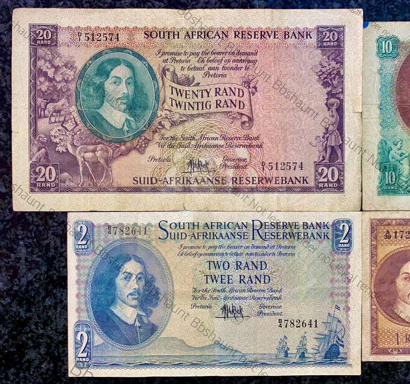 Complete Set Mh De Kock R20 to R1 -- 4th issue 1961 (1 bid takes all)