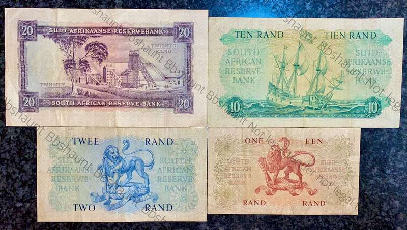 complete set Mh De Kock R20 to R1 -- 4th issue 1961 (1 bid takes all)