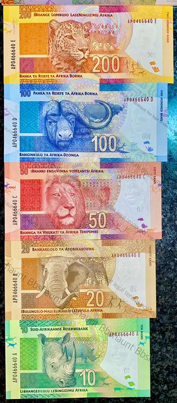 SOUTH AFRICA NELSON MANDELA 46664 MATCHING NO G.MARCUS AP0466640 VERY SCARCE IN SA RESERVE FOLDER