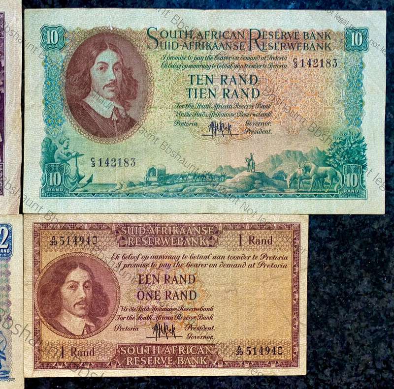 complete set Mh De Kock R20 to R1 -- 4th issue 1961 (1 bid takes all)