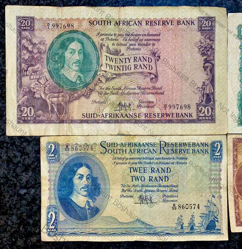 complete set Mh De Kock R20 to R1 -- 4th issue 1961 (1 bid takes all)